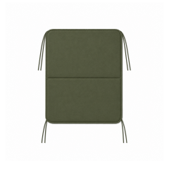 Microcase İple Sabitlemeli Katlanabilir Kamp Sandalyesi Minderi Piknik Outdoor Balıkçılık 40x40 CM AL5564