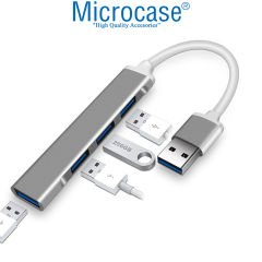 Microcase Slim Kasa 3.0 4 Port Usb Girişli Usb Çoğaltıcı 4 USB Girişli Alüminyum Çoklayıcı AL3789
