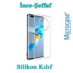 Microcase Huawei Mate 40 Pro Ultra İnce 0.2 mm Soft Silikon Kılıf + 3D Curved Tempered Glass Ekran Koruma