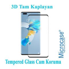 Microcase Huawei Mate 40 Pro Ultra İnce 0.2 mm Soft Silikon Kılıf + 3D Curved Tempered Glass Ekran Koruma