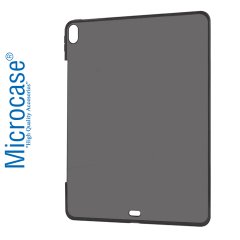 Microcase iPad Pro 12.9 2018 Kablosuz Şarj Uyumlu Silikon Tpu Soft Kılıf - Siyah