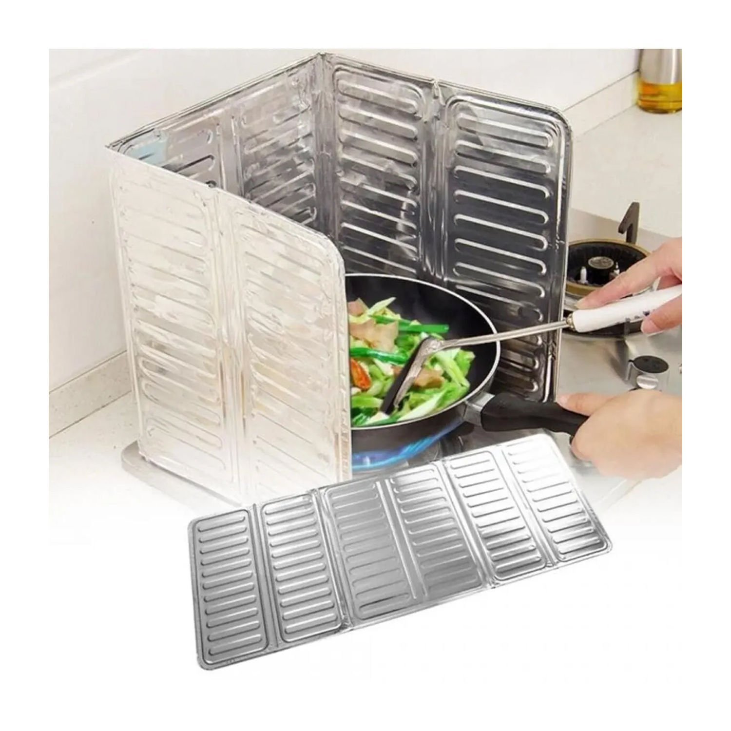 Microcase Katlanır Rüzgar ve Yağ Koruyucu Alüminyum Paravan Yağ Sıçrama Koruyucu Alüminyum Levha AL4509