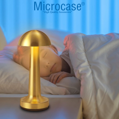 Microcase Dokunmatik Mantar Tasarımlı 3 Işık Renkli Şarjlı Masa Lambası - AL5157