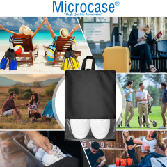 Microcase Çok Amaçlı Şeffaf Pencereli Ayakkabı Düzenleyici Seyahat Çantası Hurç 45x34 CM 10 Adet AL5501