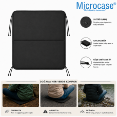 Microcase İple Sabitlemeli Katlanabilir Kamp Sandalyesi Minderi Piknik Outdoor Balıkçılık 40x40 CM 2 Adet AL5564