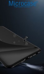 Microcase Oppo A5 2020 - A9 2020 Elektrocase Serisi Silikon Kılıf - Siyah + Tam Kaplayan Çerçeveli Cam