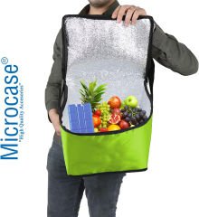 Microcase 30 lt Soğutucu Termal Buzluk Bölmeli Plaj Kamp Seyehat Çantası + 2 Buzluk Akü-AL4514