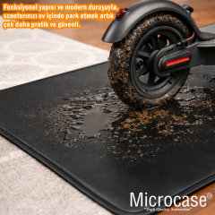 Microcase Elektrikli Scooterlar için Ev içi Park Toz Çamur Zemin Koruyucu Deri Mat 50x140 AL5508