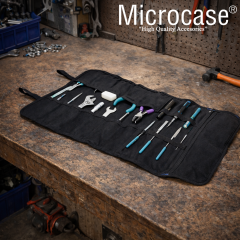 Microcase Motosiklet Bisiklet Elektrikli Araçlar ve Genel Kullanım için Katlanabilir Portatif Alet Çantası AL5514