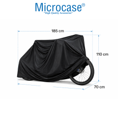 Microcase Su Geçirmez 4 Mevsim Kullanım Bisiklet Brandası 185x110x70 CM AL5509