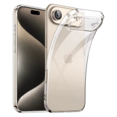 Microcase iPhone Air ile Uyumlu Slim Serisi Soft TPU Silikon Kılıf - Şeffaf AL3324