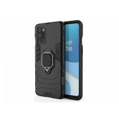Microcase OnePlus 8T Batman Serisi Yüzük Standlı Armor Kılıf - Siyah