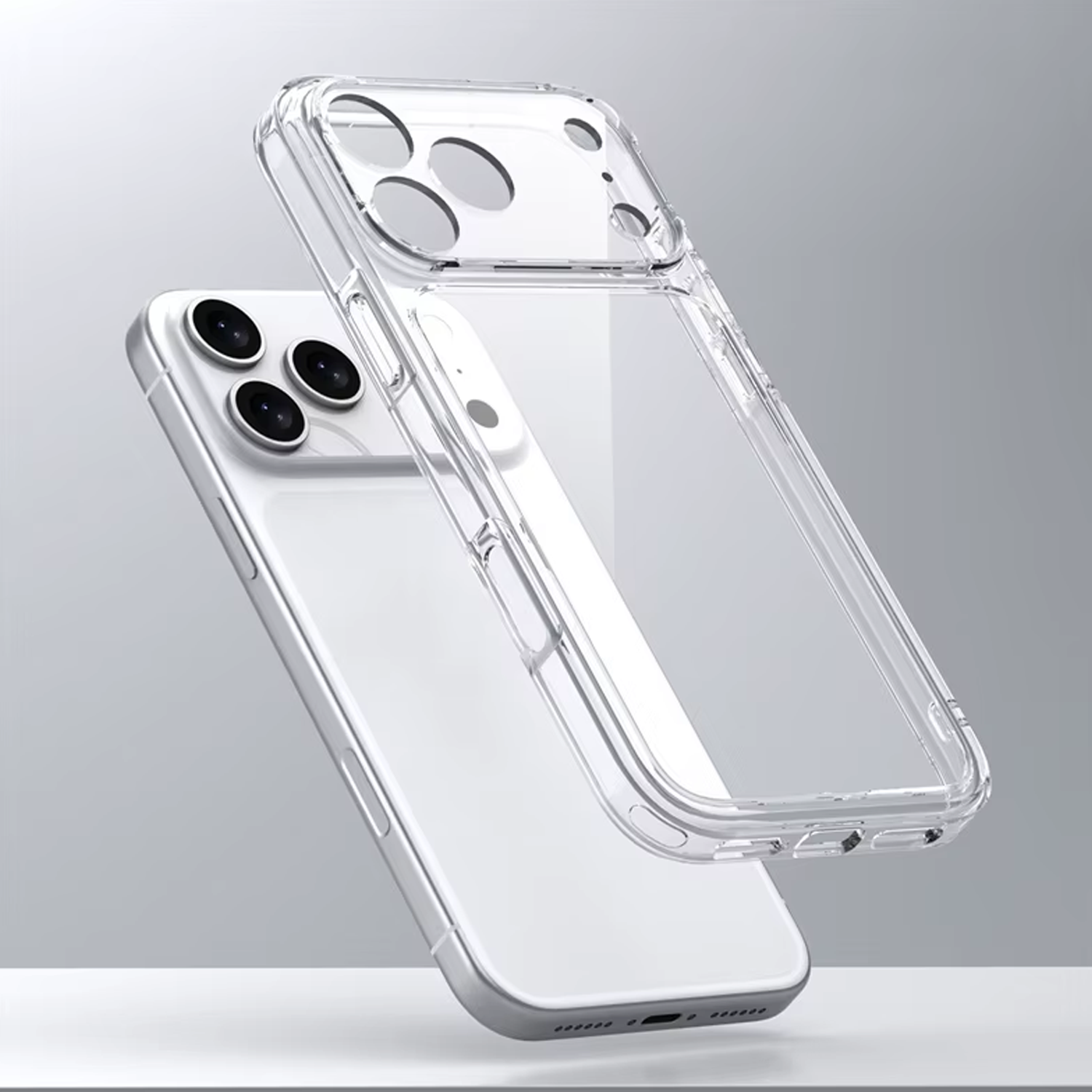 Microcase iPhone 17 Pro Max ile Uyumlu Slim Serisi Soft TPU Silikon Kılıf - Şeffaf AL3324