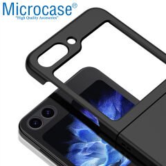 Microcase Samsung Galaxy Flip5 için Mat Yüzey Sert Plastik Kılıf - AL8848