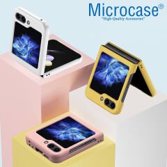 Microcase Samsung Galaxy Flip5 için Mat Yüzey Sert Plastik Kılıf - AL8848
