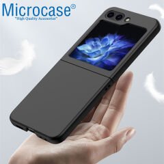 Microcase Samsung Galaxy Flip5 için Mat Yüzey Sert Plastik Kılıf - AL8848