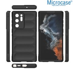 Microcase Samsung Galaxy Note 20 Ultra Miami Serisi Darbeye Dayanıklı Silikon Kılıf - Koyu Gri