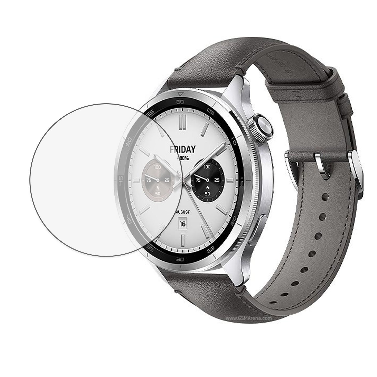 Microcase Xiaomi Watch S4 için Tam Kaplayan Kavisli Ekran Koruyucu 3D Pet Film - Siyah AL3385