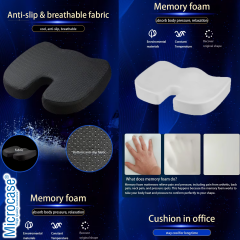 Microcase Ortopedik Memory Foam Basur Hemeroid Kuyruk Sokumu Minderi Yastığı AL5516