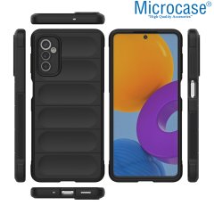 Microcase Samsung Galaxy M52 5G Miami Serisi Darbeye Dayanıklı Silikon Kılıf - Siyah