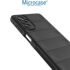 Microcase Samsung Galaxy M52 5G Miami Serisi Darbeye Dayanıklı Silikon Kılıf - Siyah