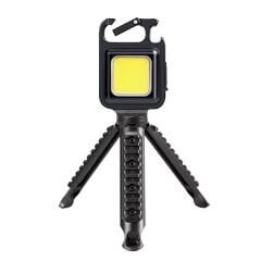 Microcase Tripodlu COB Led Mıknatıslı Şişe Açacağı Portatif Mutfak Ev Garaj Kamp Outdoor Led Lamba - AL3806