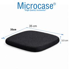 Microcase Ortopedik Memory Foam Nefes Alabilen Kumaş Oturma Minderi 35x35x3,5 CM AL5517