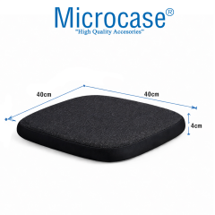 Microcase Ortopedik Memory Foam Nefes Alabilen Kumaş Oturma Minderi 40x40x4 CM AL5518