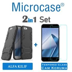 Asus Zenfone 4 ZE554KL Alfa Serisi Armor Standlı Kılıf + CAM