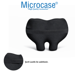 Microcase Ortopedik Memory Foam Nefes Alabilen Kumaş Oto ve Koltuk Bel Sırt Dayama Minderi AL5519