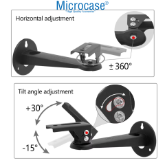 Microcase Metal Döner Başlıklı CCTV Kamera Projeksiyon Duvara Monte Askı Aparatı - AL5283