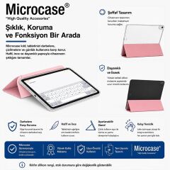 Microcase Honor Pad 10 12.1 inch Tablet ile Uyumlu 3 Kademeli Sleeve Serisi Standlı Kılıf - AL5578