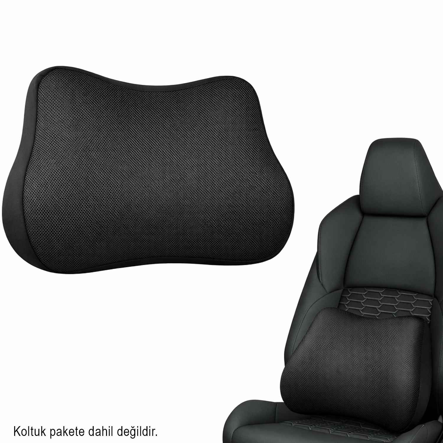 Microcase Ortopedik Memory Foam Nefes Alabilen Kumaş Oto ve Koltuk Sırt Dayama Minderi AL5520