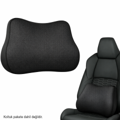 Microcase Ortopedik Memory Foam Nefes Alabilen Kumaş Oto ve Koltuk Sırt Dayama Minderi AL5520