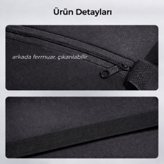 Microcase Ortopedik Memory Foam Nefes Alabilen Kumaş Oto ve Koltuk Sırt Dayama Minderi AL5520