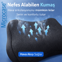 Microcase Ortopedik Memory Foam Nefes Alabilen Kumaş Oto ve Koltuk Sırt Dayama Minderi AL5520