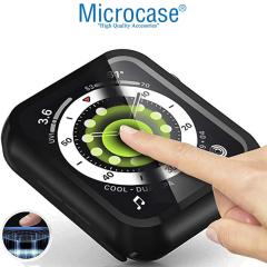 Microcase Apple Watch 7 41mm Ekran Korumalı Sert Slim Rubber Kılıf - Mat Yeşil