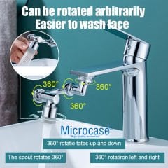 Microcase 1080 Derece Dönebilen Mutfak ve Lavabo Bataryası Akrobat Musluk Ucu AL4502