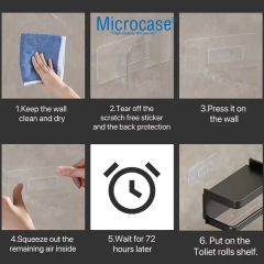 Microcase Duvara Monte Yapışkanlı Tuvalet Kağıdı Askılığı Ve Telefon Tutucu - AL5276