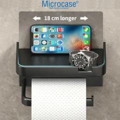 Microcase Duvara Monte Yapışkanlı Tuvalet Kağıdı Askılığı Ve Telefon Tutucu - AL5276