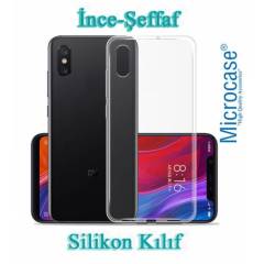 Microcase Xiaomi Mi 8 İnce Silikon Kılıf + Tam Kaplayan Cam