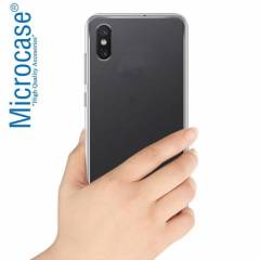 Microcase Xiaomi Mi 8 İnce Silikon Kılıf + Tam Kaplayan Cam