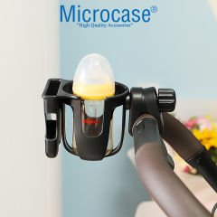 Microcase Bisiklet Bebek Arabası için Şişe Biberon Bardak ve Telefon Tutucu - AL4005