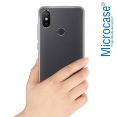 Microcase Xiaomi Mi A2 Mi 6X İnce Silikon Kılıf +Tam Kaplayan Cam