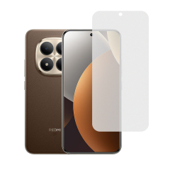 Microcase Redmi Note 15 Pro Plus 5G Tam Kaplayan Çerçeveli Mat Cam Koruma - AL3124