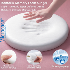 Microcase Ortopedik Memory Foam Oto Koltuk Kafa Minderi + Kafa Destek Minderi AL5524
