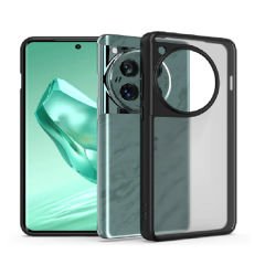 Microcase Oneplus 12 5G Luna Serisi Köşe Korumalı Sert Rubber Kılıf - AL3422 Siyah