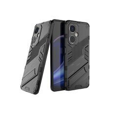 Microcase OnePlus Nord CE 3 Lite Matrix Serisi Armor Standlı Perfect Koruma Kılıf - Siyah AL3416