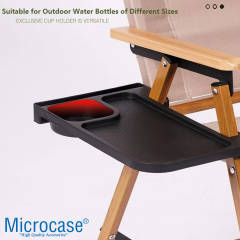 Microcase Kamp Sandalyeleri için Çok Amaçlı Sehpa bardaklık Telefon Tutucu 285x170 AL5278