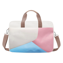 Microcase Xiaomi Redmi Pad 2 Pro 12.1 inch için Tablet Çantası 2 Bölmeli AL4227 Krem Pembe Mavi